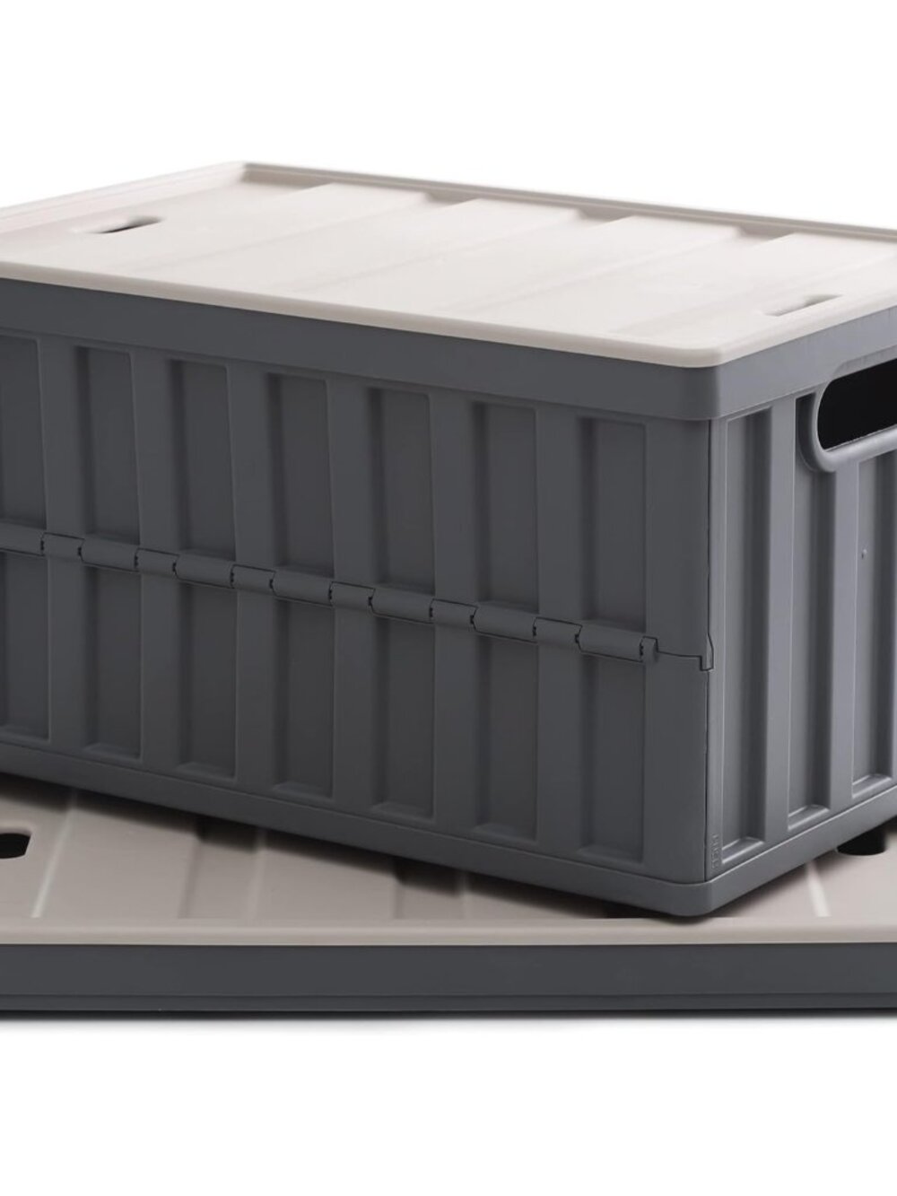 2PC 64L Collapsible Storage Bins with Lids, Collapsible bins